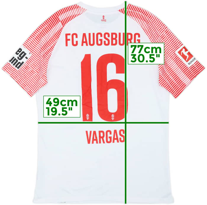 2022-23 Augsburg Away Shirt Vargas #16 - 5/10 - (L)