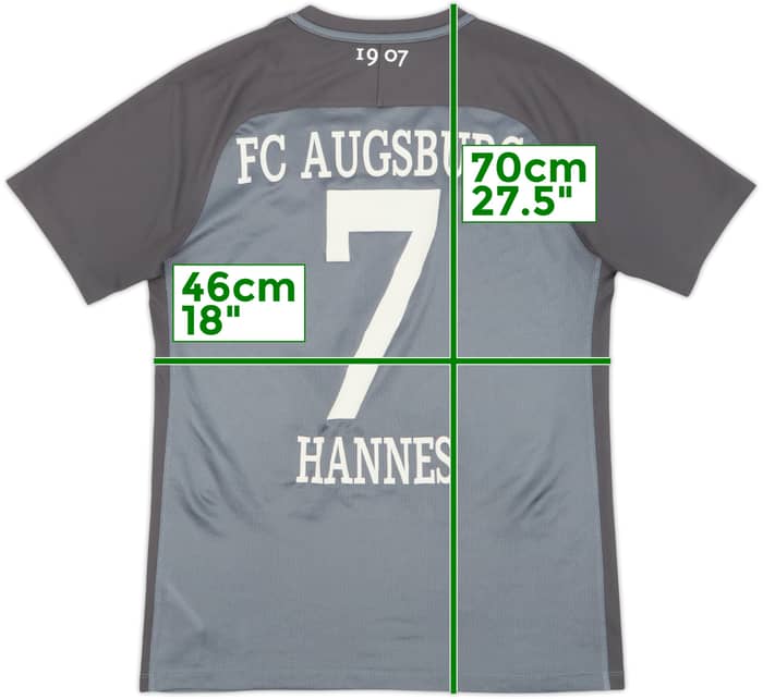 2017-18 Augsburg Third Shirt Hannes #7 - 5/10 - (M)