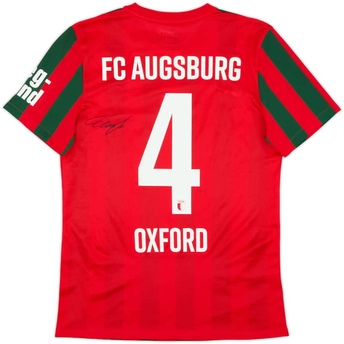 Camiseta de local firmada del Augsburg 2021-22 Oxford #4 - 9/10 - (M)