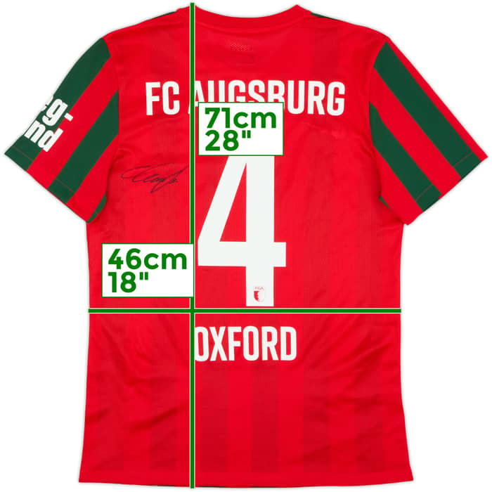 Camiseta de local firmada del Augsburg 2021-22 Oxford #4 - 9/10 - (M)