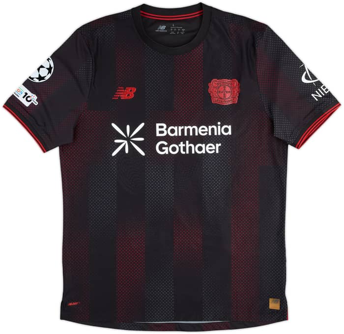 2025-26 Bayer Leverkusen Match Issue Champions League Home Shirt Quansah #4