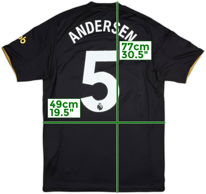 2025-26 Fulham Match Issue Third Shirt Andersen #5