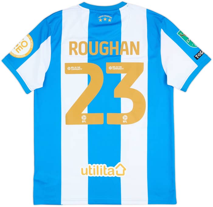 2025-26 Huddersfield Match Issue Carabao Cup Home Shirt Roughan #23