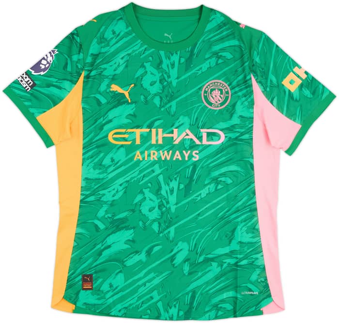 2025-26 Manchester City Match Issue GK Shirt Ortega Moreno #18