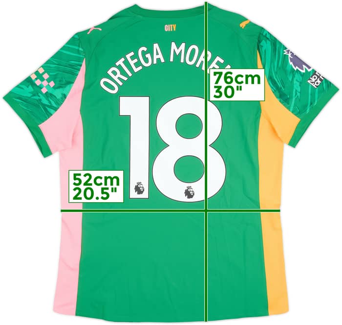 2025-26 Manchester City Match Issue GK Shirt Ortega Moreno #18