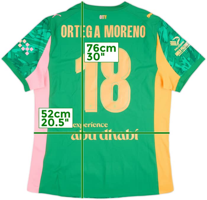 2025-26 Manchester City Match Issue GK Shirt Ortega Moreno #18