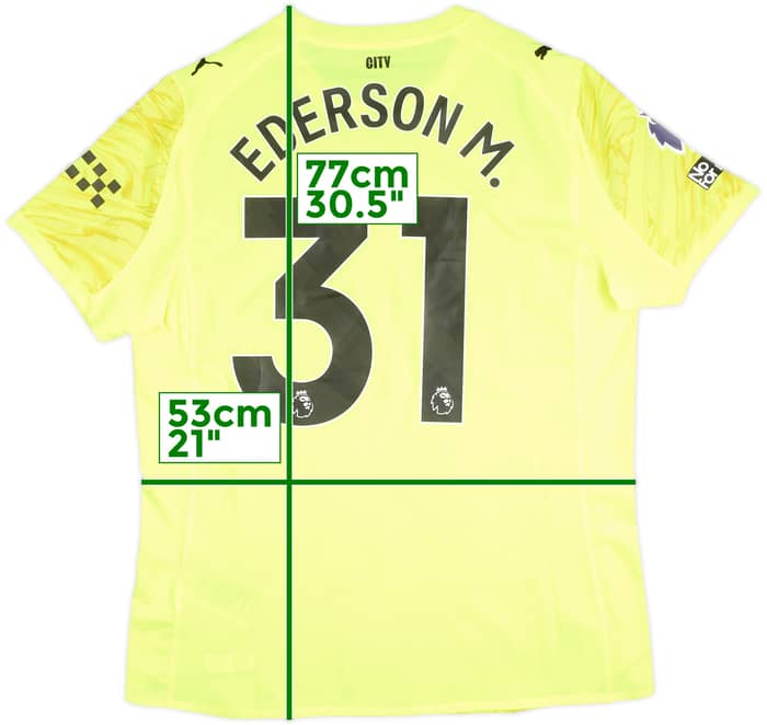 2025-26 Manchester City Match Issue GK Shirt Ederson M. #31