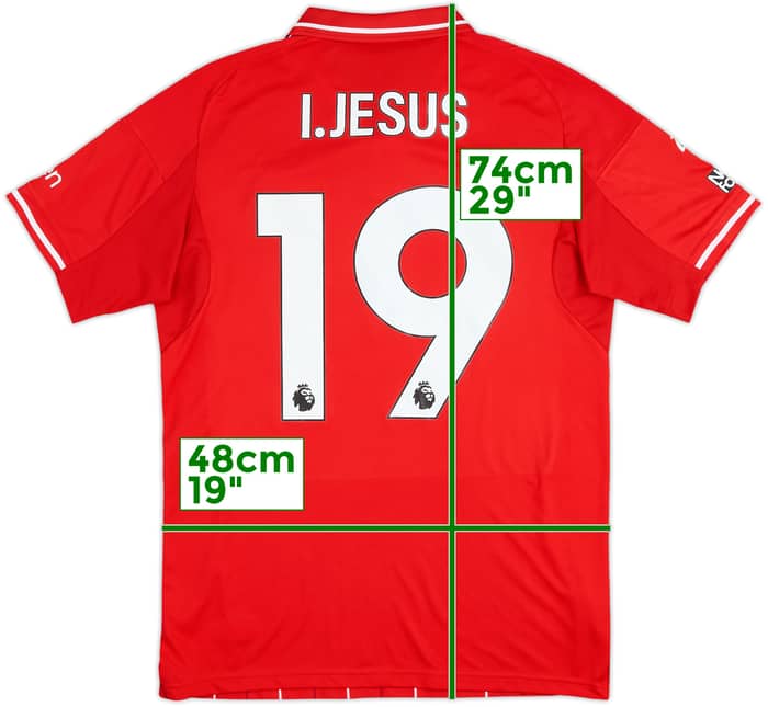 2025-26 Nottingham Forest Match Issue Home Shirt I.Jesus #19