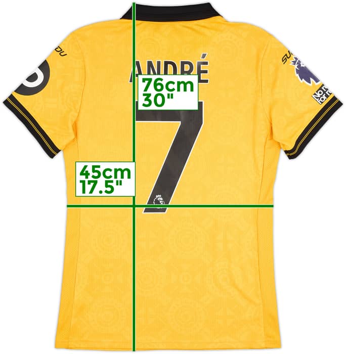 2025-26 Wolves Match Worn Home Shirt Andre #7