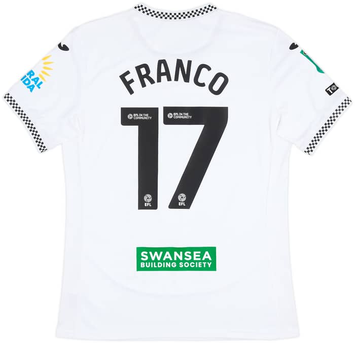 2025-26 Swansea Match Issue Carabao Cup Home Shirt Franco #17