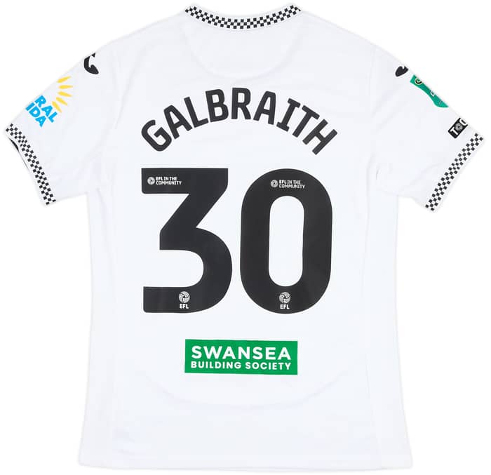 2025-26 Swansea Match Worn Carabao Cup Home Shirt Galbraith #30