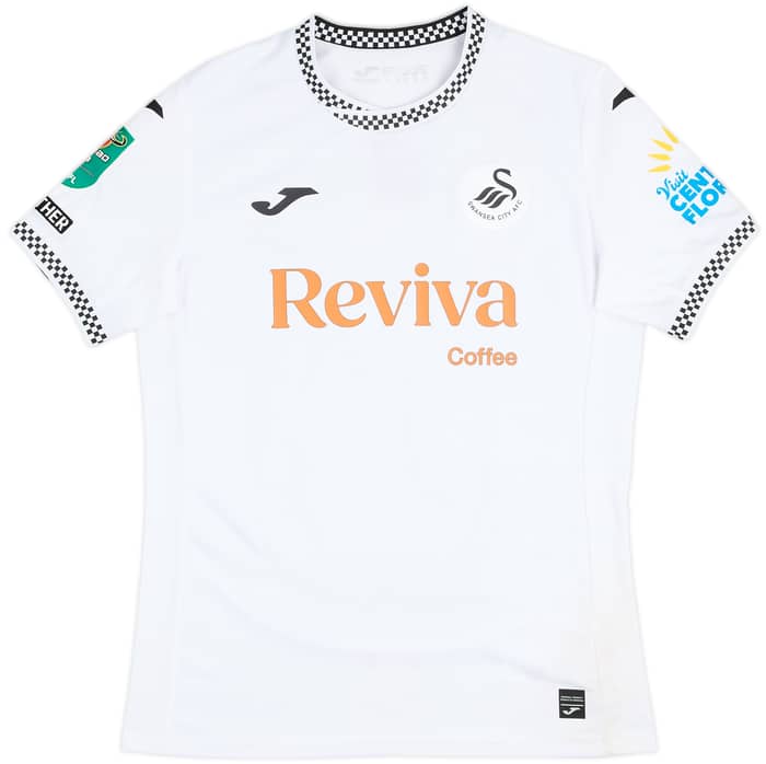 2025-26 Swansea Match Worn Carabao Cup Home Shirt Galbraith #30