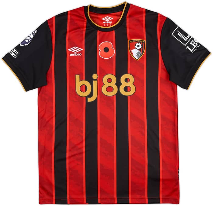 2025-26 Bournemouth Match Issue Home Shirt Evanilson #9