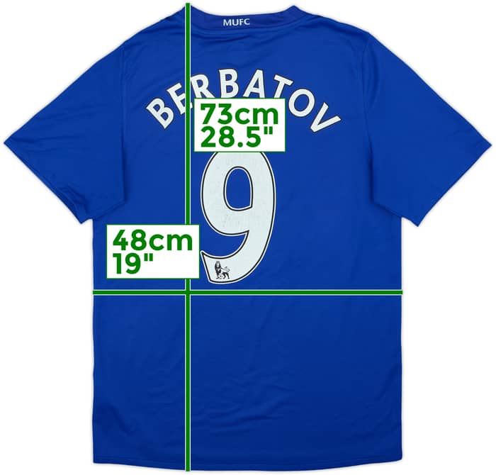 2008-09 Manchester United Third Shirt Berbatov #9 - 6/10 - (S)