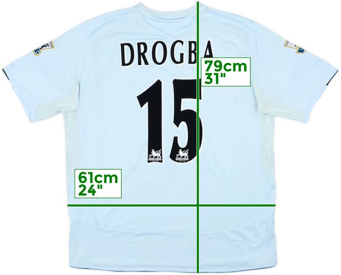 2005-06 Chelsea Away Shirt Drogba #15 - 8/10 - (XXL)