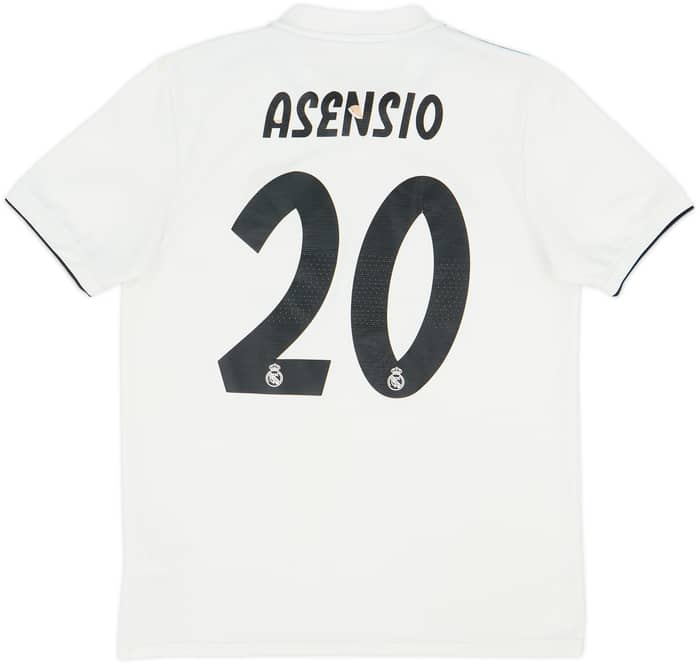 2018-19 Real Madrid Home Shirt Asensio #20 - 5/10 - (M)