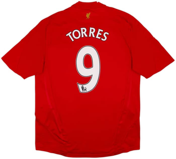 Camiseta de local del Liverpool 2008-10 Torres #9 - 8/10 - (XL)