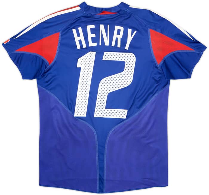 2004-06 France Home Shirt Henry #12 - 8/10 - (XL.Boys)