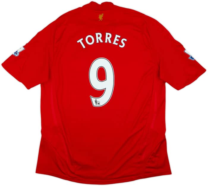 2008-10 Liverpool Home Shirt Torres #9 - 6/10 - (XL)