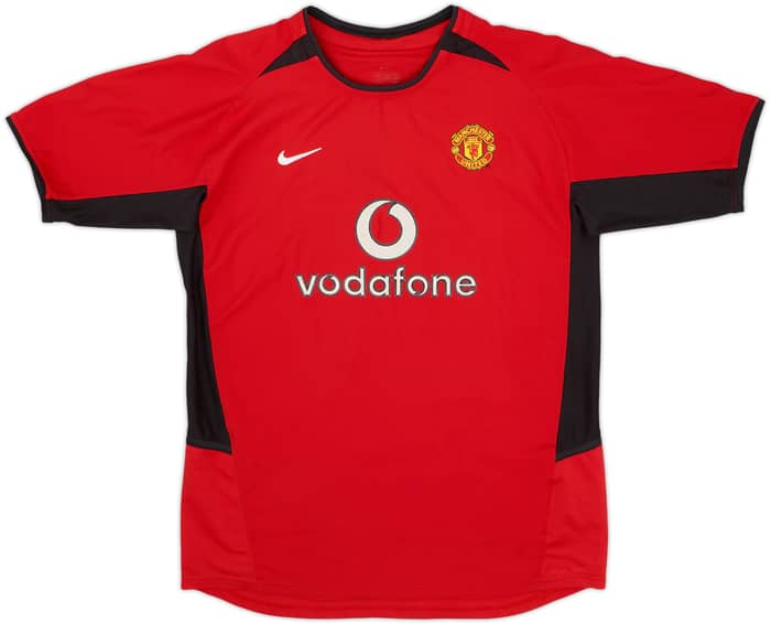 2002-04 Manchester United Home Shirt Ronaldo #7 - 7/10 - (XL.Boys)