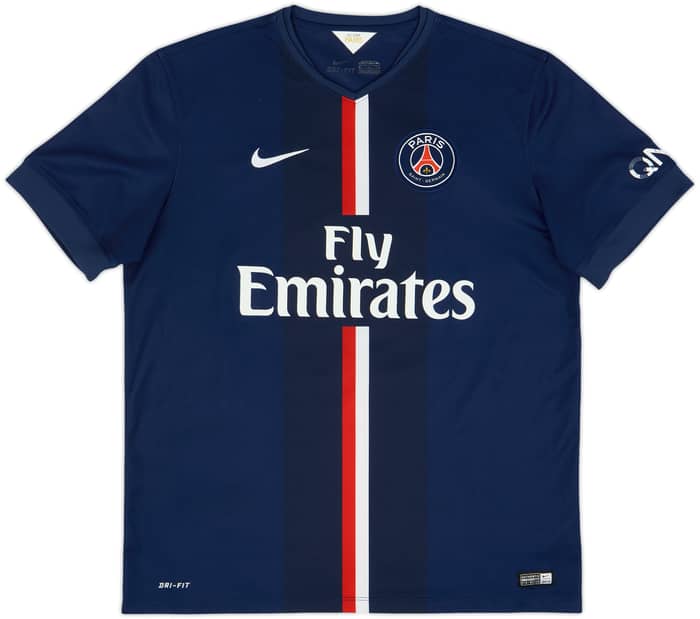2014-15 Paris Saint-Germain Home Shirt Ibrahimovic #10 - 8/10 - (XL)