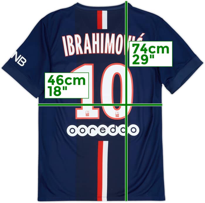 Camiseta de local del Paris Saint-Germain 2014-15 Ibrahimovic #10 - 6/10 - (S)