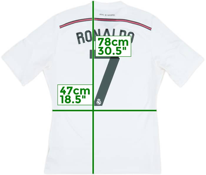 2014-15 Real Madrid Home Shirt Ronaldo #7 - 4/10 - (L)