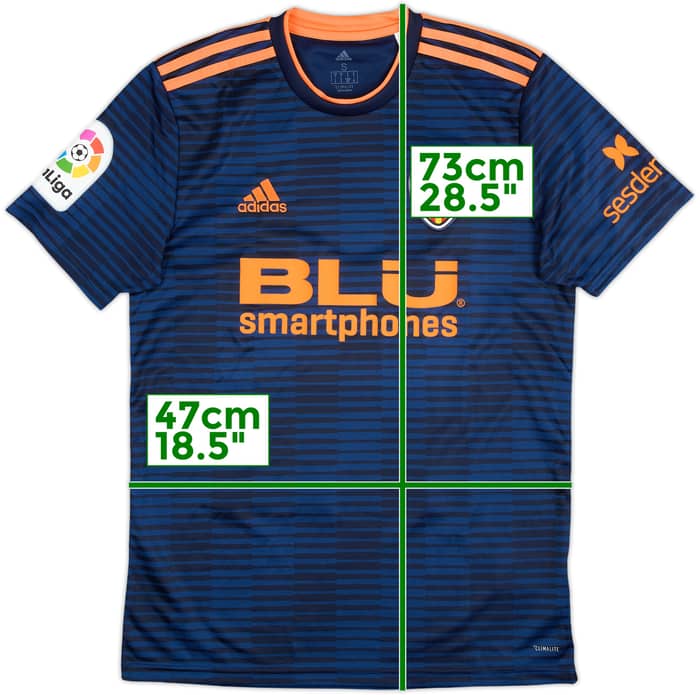 2018-19 Valencia Away Shirt - 10/10 - (S)