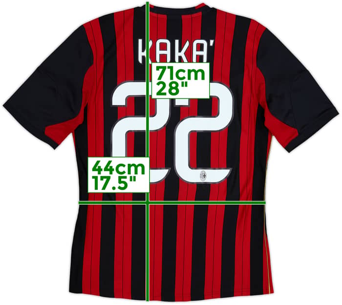 2013-14 AC Milan Home Shirt Kaka #22 - 8/10 - (M)