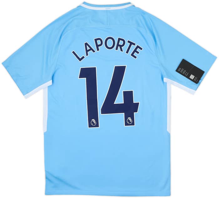 2017-18 Manchester City Home Shirt Laporte #14 (S)