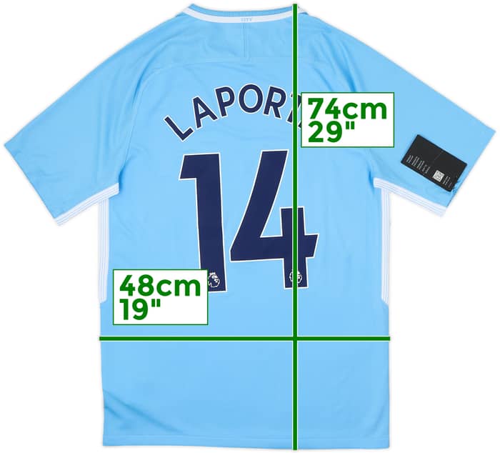 2017-18 Manchester City Home Shirt Laporte #14 (S)
