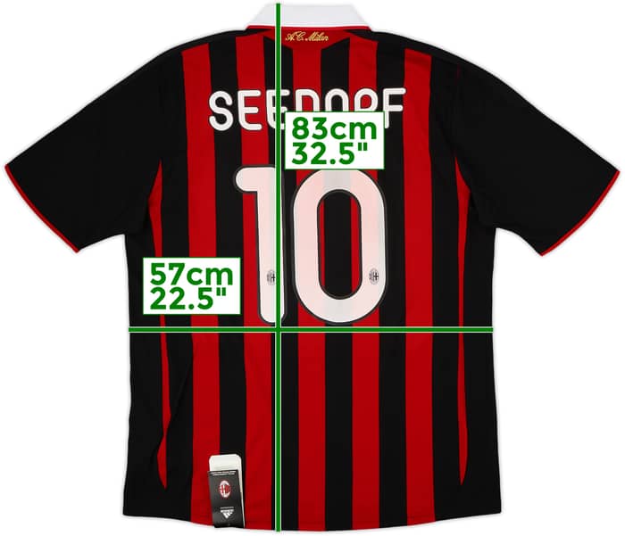 Camiseta de local del AC Milan 2009-10 Seedorf #10 (L)