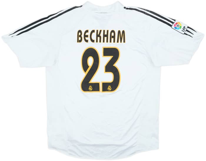 2004-05 Real Madrid Home Shirt Beckham #23 - 4/10 - (L)