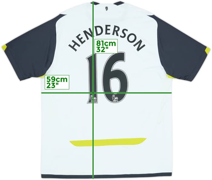 2009-10 Sunderland Away Shirt Henderson #16 - 6/10 - (XL)