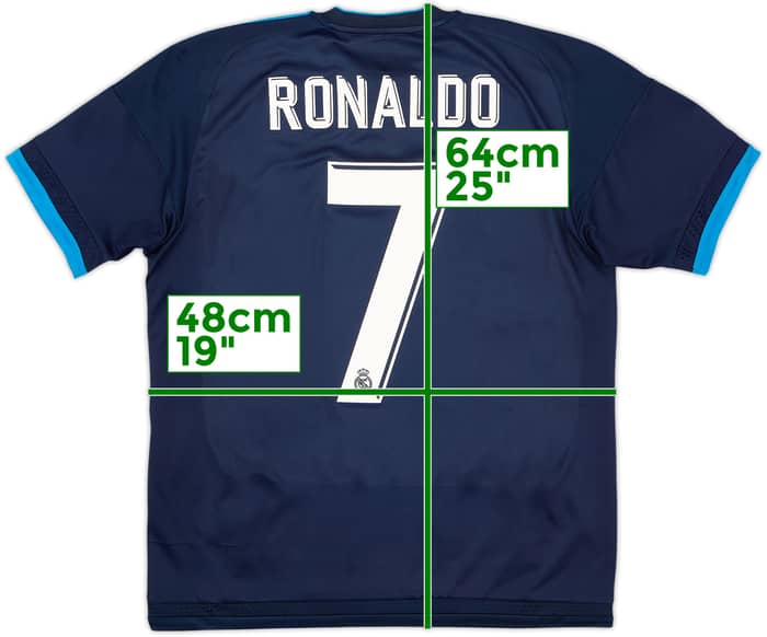 2015-16 Real Madrid Third Shirt Ronaldo #7 - 6/10 - (S)