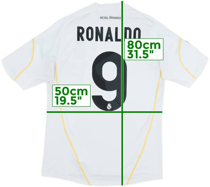 2009-10 Real Madrid Home Shirt Ronaldo #9 - 6/10 - (M)