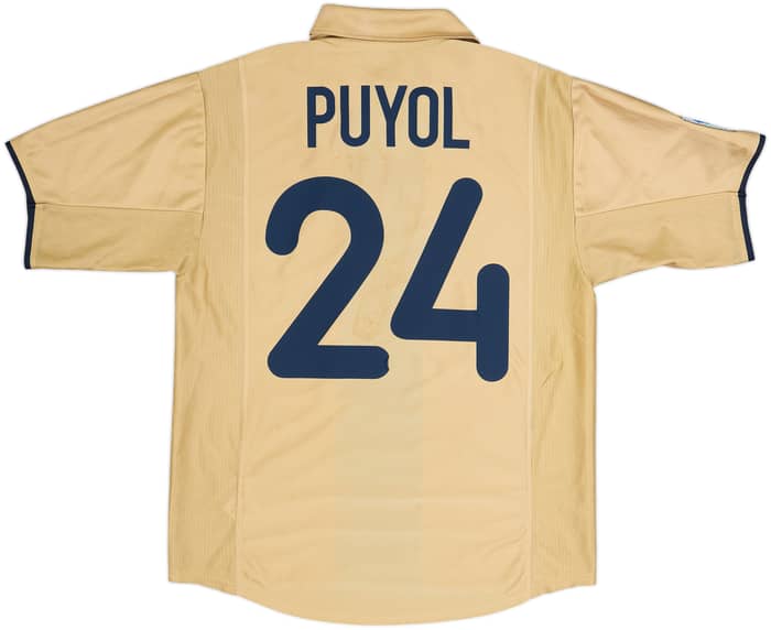 2001-03 Barcelona Away Shirt Puyol #24 - 8/10 - (M)