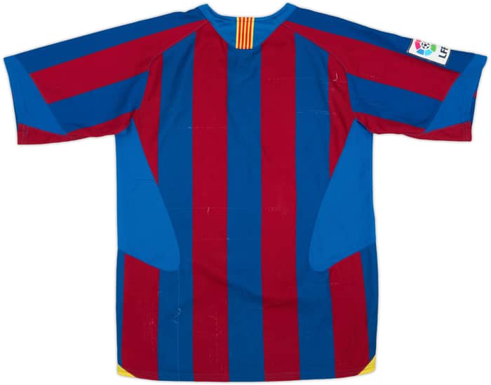 2005-06 Barcelona Home Shirt - 6/10 - (L.Boys)