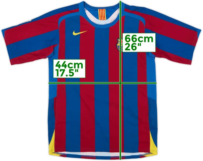 2005-06 Barcelona Home Shirt - 6/10 - (L.Boys)