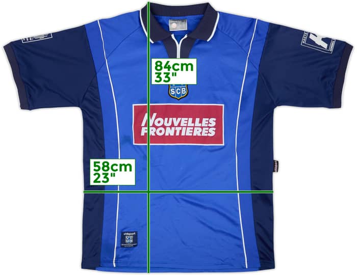 2000-01 SC Bastia Home Shirt - 6/10 - (XL)