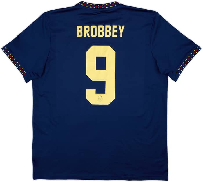 Camiseta de visitante del Ajax 2022-23 Brobbey #9 - 9/10 - (XL)