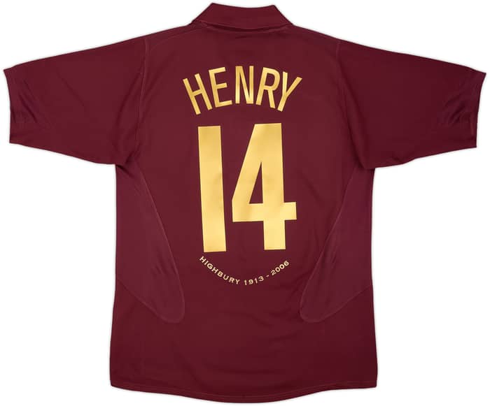 2005-06 Arsenal Home Shirt Henry #14 - 8/10 - (M)