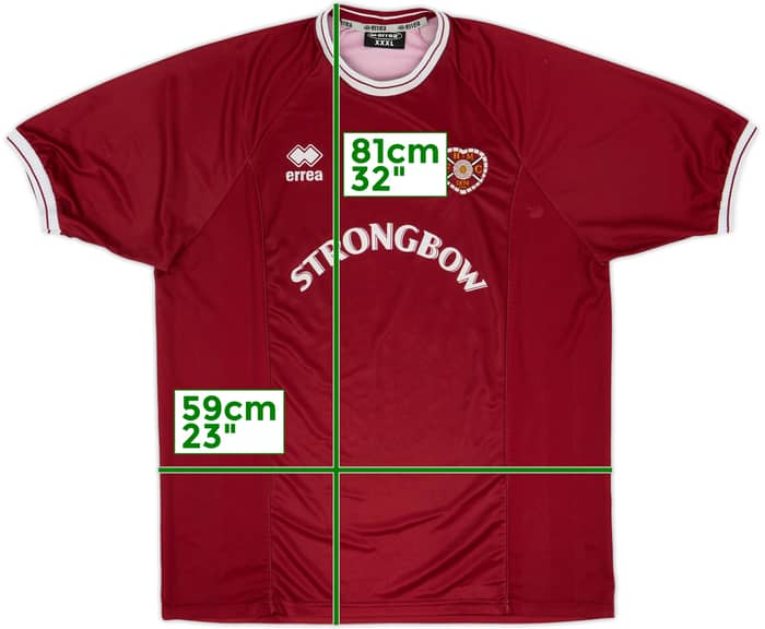 2000-01 Hearts Home Shirt - 8/10 - (3XL)