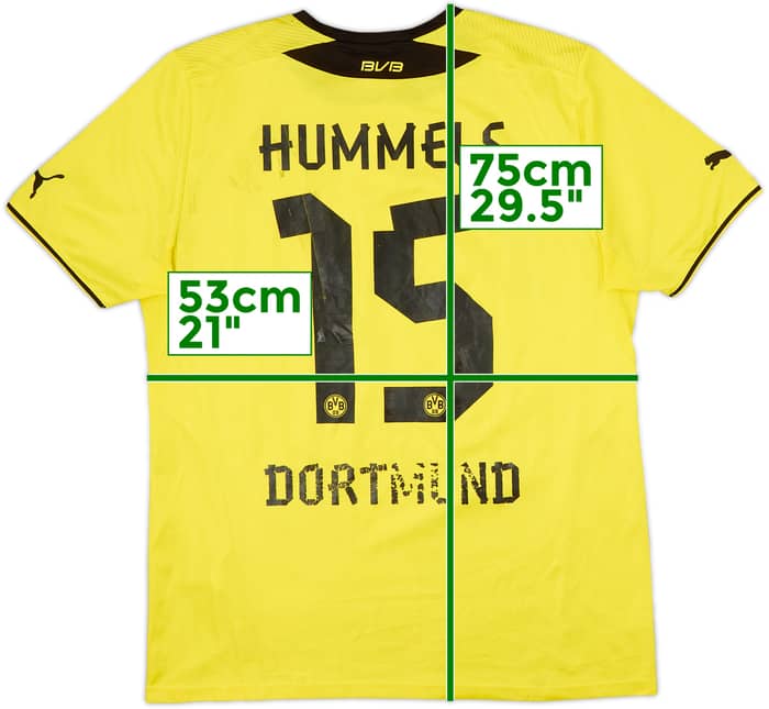 Camiseta de local del Borussia Dortmund 2013-14 Hummels #15 - 4/10 - (L)