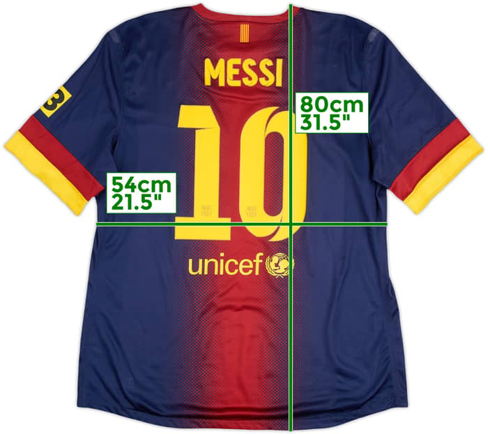 2012-13 Barcelona Player Issue Home Shirt Messi #10 - 7/10 - (XXL)