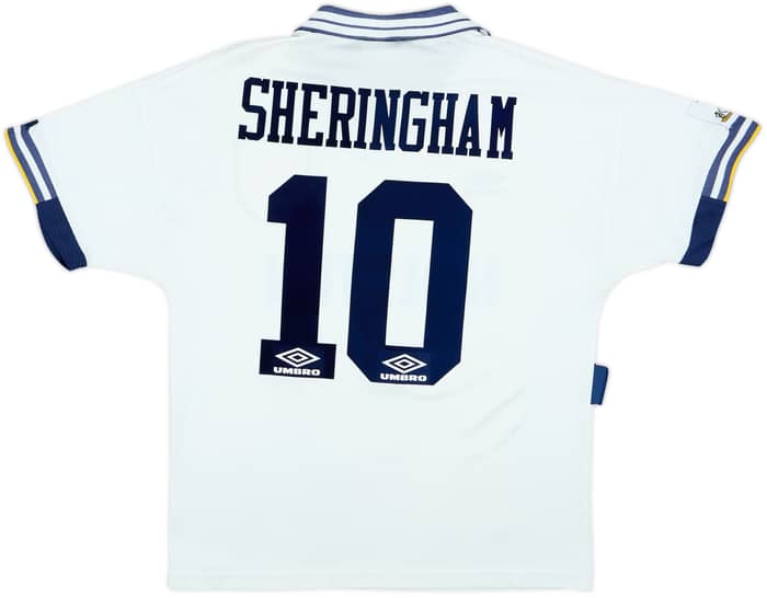 1993-95 Tottenham Home Shirt Sheringham #10 - 6/10 - (M)