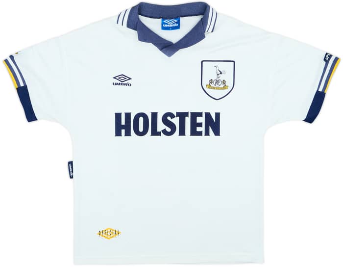 1993-95 Tottenham Home Shirt Sheringham #10 - 6/10 - (M)