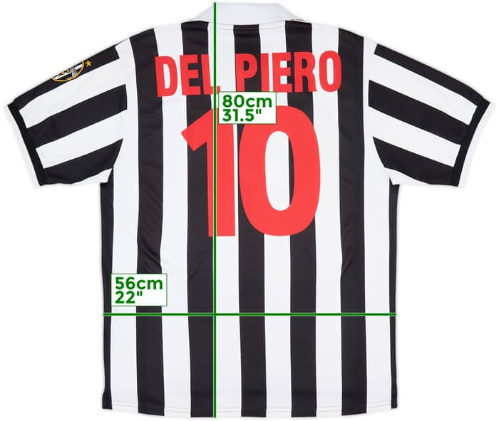 1998-99 Juventus Home Shirt Del Piero #10 - 9/10 - (L)
