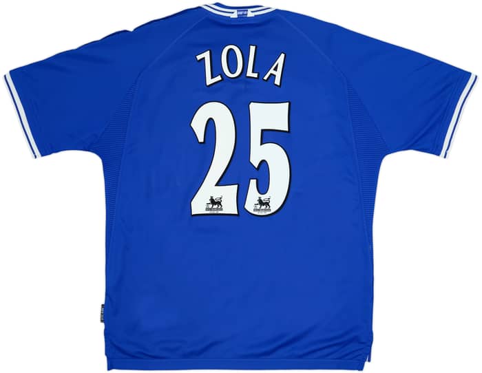 1999-01 Chelsea Home Shirt Zola #25 - 8/10 - (XL)