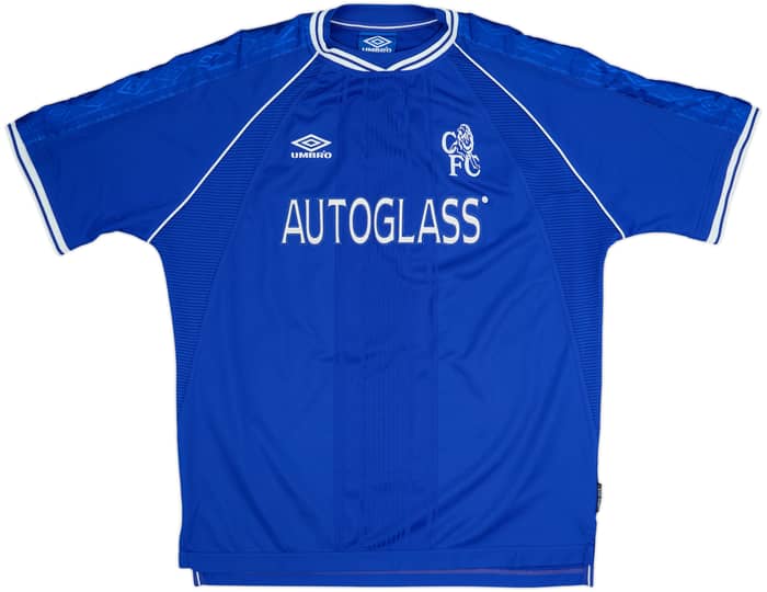 1999-01 Chelsea Home Shirt Zola #25 - 8/10 - (XL)
